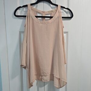 Elodie Soft Blush Cold Shoulder Women's Blouse